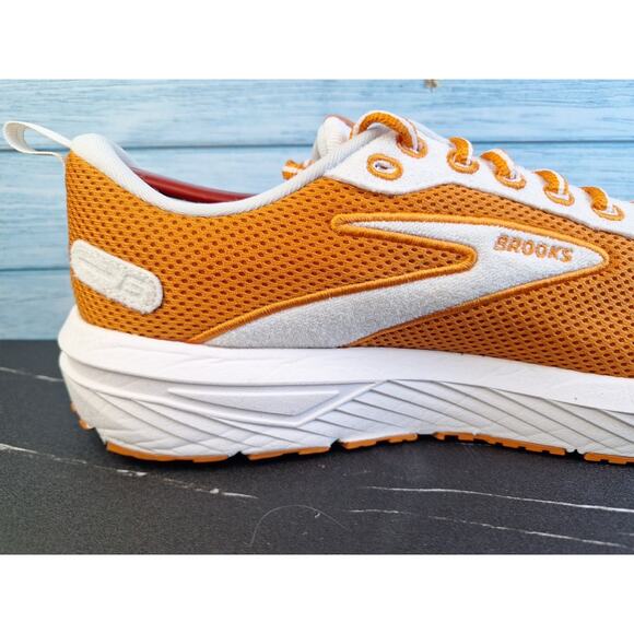 Brooks Men\'s Revel 6 Running Shoes Size 12.5 Orange and White Athletic Sneakers main image 4